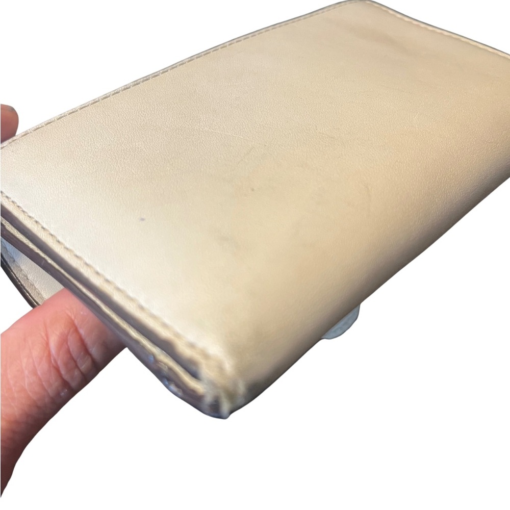 Coach Poppy Whipstitch Leather Trifold Wallet - Picture 9 of 16